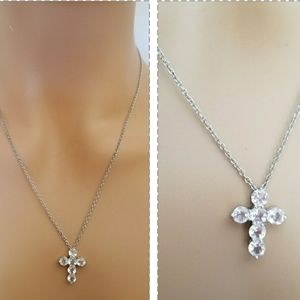 925 Sterling Silver Easter Cross Necklace